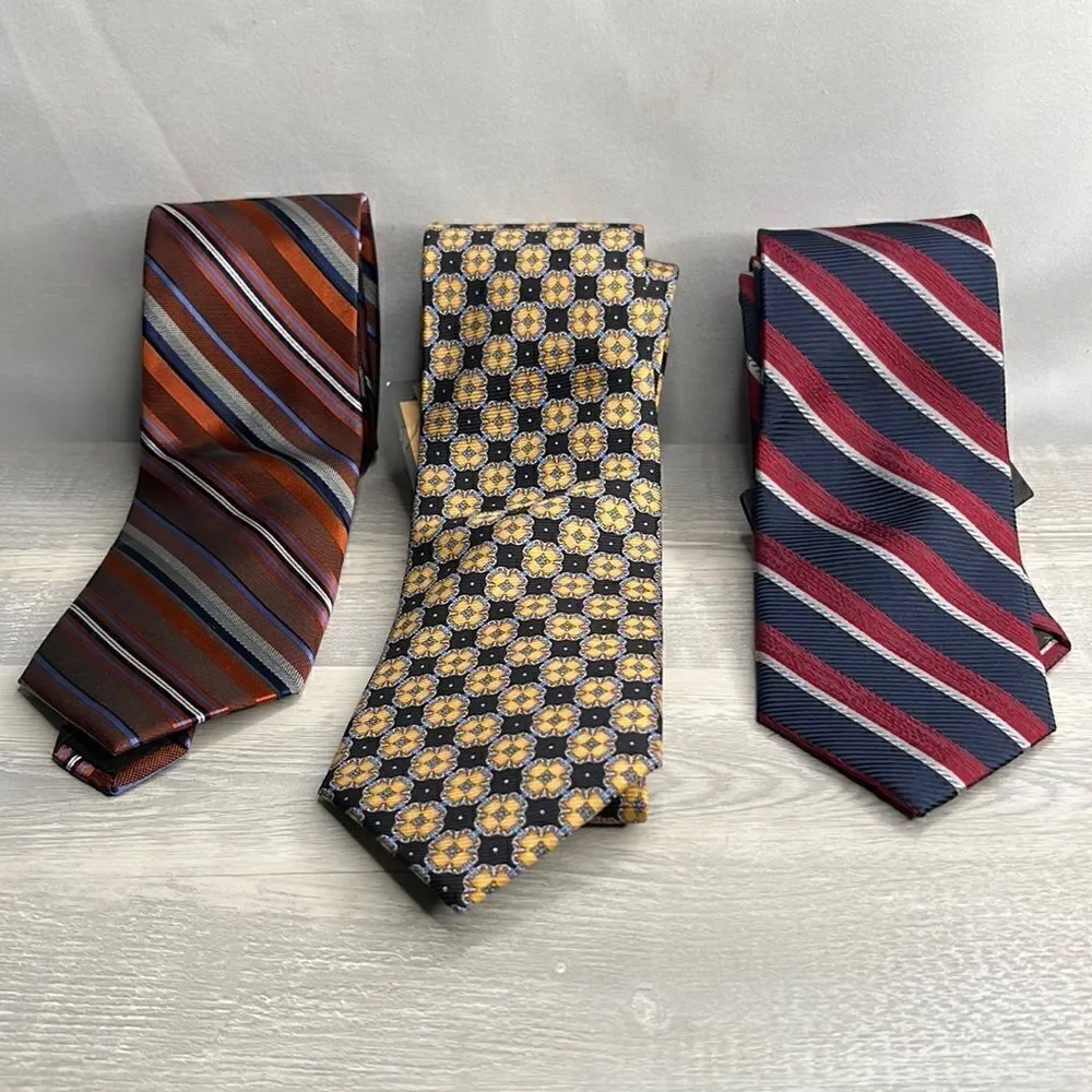 Bundle of 3 Men’s Silk ties Brand New!